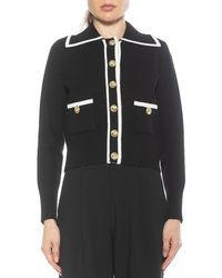 Alexia Admor - Tipped Button-Front Sweater Jacket - Lyst