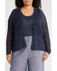 Max Studio - Open Stitch Cardigan - Lyst