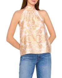 Parker - The Erica Satin Halter Neck Top - Lyst