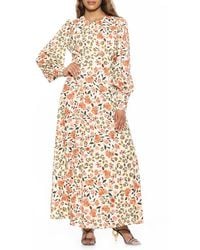 flared long sleeve mini dress Romantic Crew Neck Flared Sleeve Mini Dress