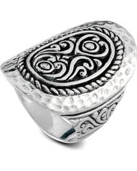 Samuel B. - Sterling Elongated Design Ring - Lyst