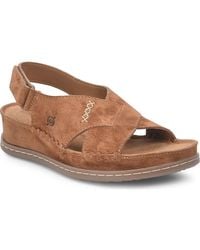 Børn - Ebba Slingback Platform Wedge Sandal - Lyst