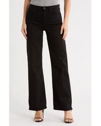 7 For All Mankind - Alexa High Waist Straight Leg Sateen Pants - Lyst