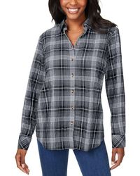 Foxcroft - Rhea Plaid Easy Care Button-Up Shirt - Lyst