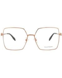 McQueen - 57Mm Square Optical Glasses - Lyst