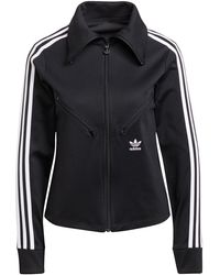 adidas originals sleek mesh tulle track jacket in pink