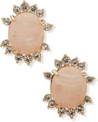 Lonna & Lilly - Springtime Sparkle Crackled Stud Earrings - Lyst