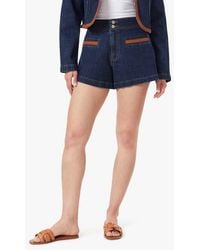 Habitual - Braided High Waist Denim Shorts - Lyst