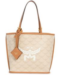 MCM - Lauretos Coated Canvas Shopper Bag - Lyst