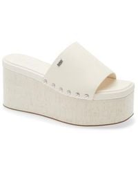 DKNY - Alvy Platform Slide Sandal - Lyst