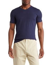 T.R. Premium - Solid V-Neck T-Shirt - Lyst