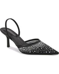 BERNESS - Cara Rhinestone Mesh Pump - Lyst