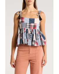 The Great - The Dainty Patchwork Sleeveless Top - Lyst