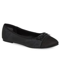 Tahari - Geneva Cap Toe Ballet Flat - Lyst