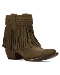 Frye - Sacha Fringe Bootie - Lyst