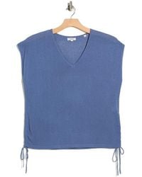 Max Studio - Ruched Cap Sleeve Sweater - Lyst