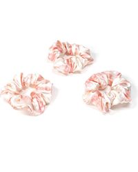 BLISSY - Silk Hair Scrunchie Set - Lyst