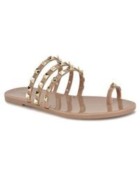 Nine West - Centy Studded Toe Loop Sandal - Lyst
