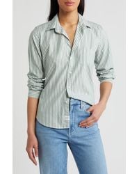 Frank & Eileen - Barry Stripe Tailored Button-Up Shirt - Lyst