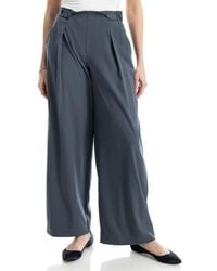 Max Studio - Pleated Wide Leg Pants - Lyst