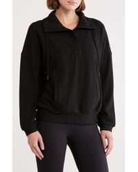 Zella - Cozy Half Zip Pullover Sweatshirt - Lyst