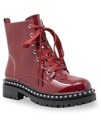 In Touch Footwear - Mira Studded Lug Combat Boot - Lyst