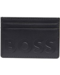BOSS - Laslo Deed Logo Leather Card Case - Lyst