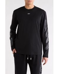 Off-White c/o Virgil Abloh - Scribble Diagonal Skate Sweatshirt - Lyst