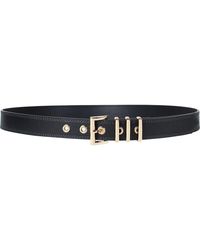 Linea Pelle - Triple Keeper Faux Leather Belt - Lyst