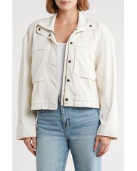 Caslon - Crop Utility Jacket - Lyst