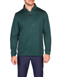 Tailorbyrd - Modal Blend Quarter Zip Polo - Lyst
