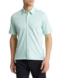 BOSS - Lukka Short Sleeve Cotton Button-up Shirt - Lyst