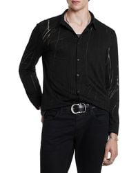 John Varvatos - Phoenix Pleat Front Button-Up Shirt - Lyst