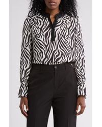 Gemma  Jane - Georgette Button Front Top - Lyst