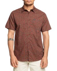 Quiksilver - Apero Classic Floral Short Sleeve Button-Up Shirt - Lyst