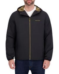 Nautica - Transitional Hooded Zip Jacket - Lyst