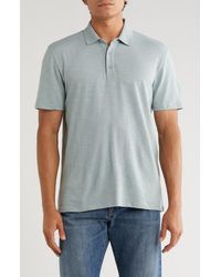 Vince - Short Sleeve Slub Polo - Lyst