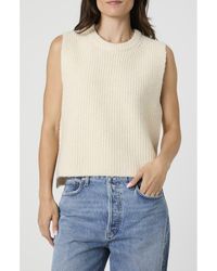 French Connection - Chunky Cable Knit Sweater Vest - Lyst