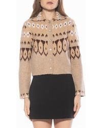 Alexia Admor - Wayne Collared Knit Cardigan - Lyst
