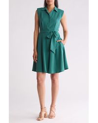 Calvin Klein - Gauze Sleeveless A-line Dress - Lyst
