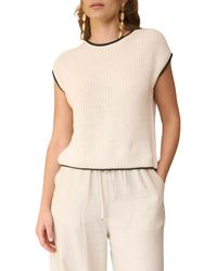 Blu Pepper - Cap Sleeve Button Back Sweater - Lyst