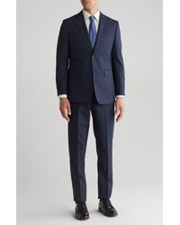 English Laundry - Plaid Trim Fit Wool Blend Two-Piece Suit - Lyst