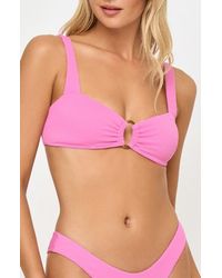 LSPACE - Willow Pucker Textured Bikini Top - Lyst