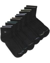 Calvin Klein - 6-Pack Cushioned Quarter Socks - Lyst