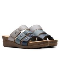 Clarks - Calenne Lily Slide Sandal - Lyst