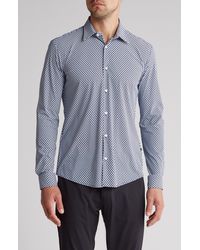 BOSS - Roan Kent Slim Fit Button-up Shirt - Lyst