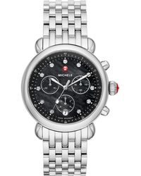 Michele - Csx Diamond Bracelet Watch - Lyst