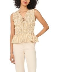 Halogen® - Sleeveless Ruffle Gathered Top - Lyst
