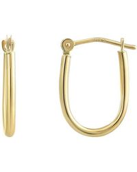 CANDELA JEWELRY - 14K U-Shape Hoop Earrings - Lyst