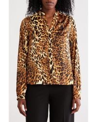 Wishlist - Printed Button-Up Top - Lyst